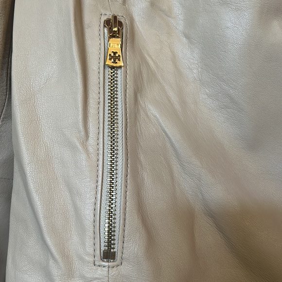 Tory Burch | Harper Motorcycle Leather Jacket - Picture 4 of 11